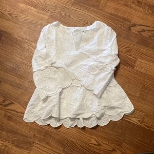 Vineyard vines White Island eyelet top XXS